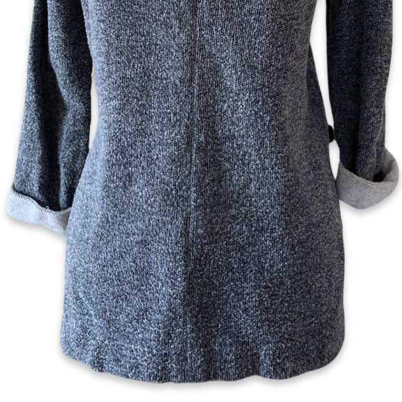 TOPSHOP Gray Stretch Knit Open Front Blazer Jacket - Picture 6 of 9